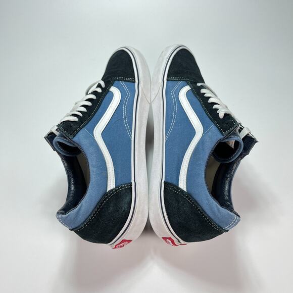 Vans Off The Wall Old Skool Slate Blue Athletic Skate Shoes Men's Size 13 - Picture 5 of 10